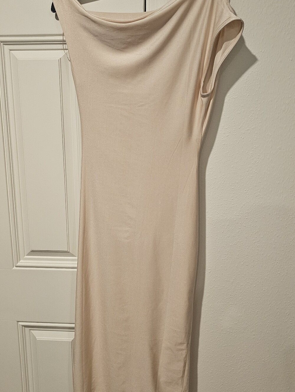 Women’s Cream Cowl Neck Dress